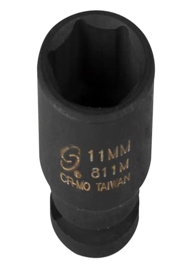 Sunex Tools Sunex 811m 1/4-Inch Drive 11-Mm Impact Socket - Image 3