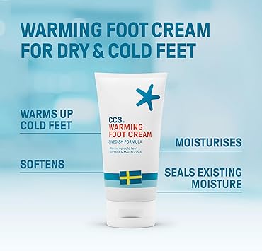 CCS Warming Foot Cream 150 ml Moisturise and Soften Dry Skin and Cold Feet with a warming sensation - Image 2