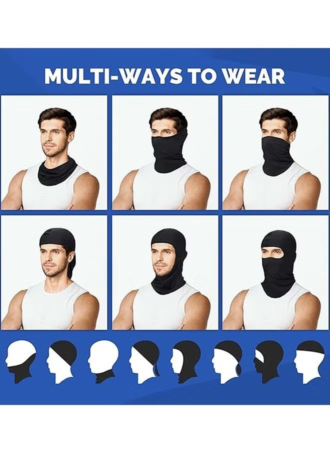 Realfrog 6 Pack Balaclava Ski Face Mask: Windproof Full Face Mask, Cycling Face Cover, Motorcycle face cover Cooling Neck Gaiter UV Protector Mask for Men/Women ﻿  - Image 2