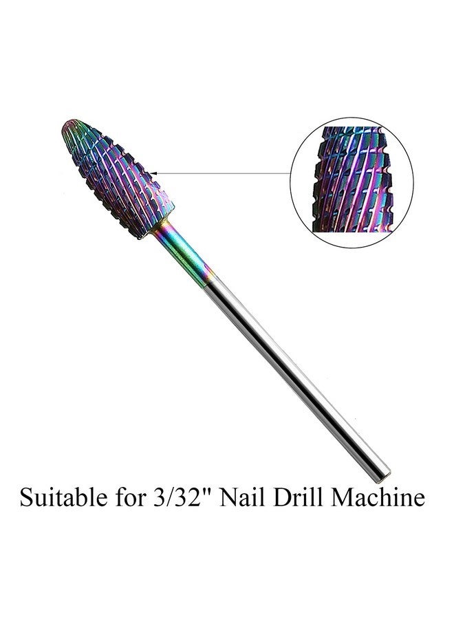 ERUIKA Nail Drill Bits Set, 10Pcs Tungsten Carbide Drill Bits For Nails Remove Acrylic Poly Nail Gel Polish, 3/32" Nail Files For Nail Cutter Cuticle Manicure - Image 4
