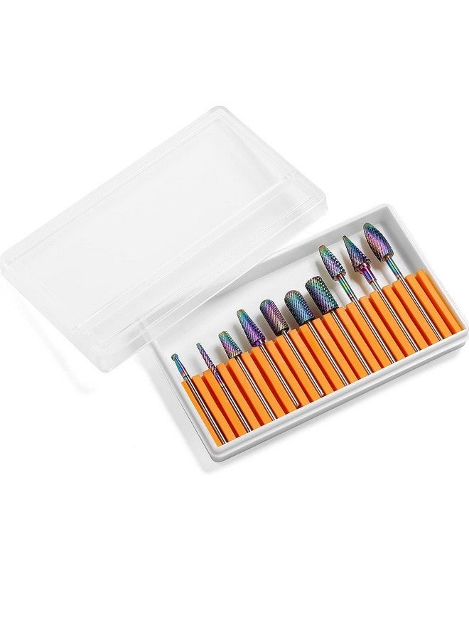 ERUIKA Nail Drill Bits Set, 10Pcs Tungsten Carbide Drill Bits For Nails Remove Acrylic Poly Nail Gel Polish, 3/32" Nail Files For Nail Cutter Cuticle Manicure - Image 3