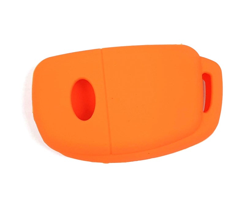 LIGHTKOREA 4 Button Flip Folding Remote Fob Key Chain Silicone Case Cover For Hyundai Santa Fe Sonata Elantra Azera Tucson (Orange) - Image 5