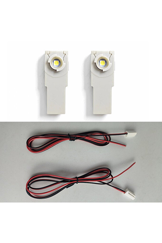 ريحني أبيض كما هو موضح بقطعتين LED داخلي مع أسلاك لتويوتا مازدا سوبارو ياريس كامري كورولا كروس دي - Image 2
