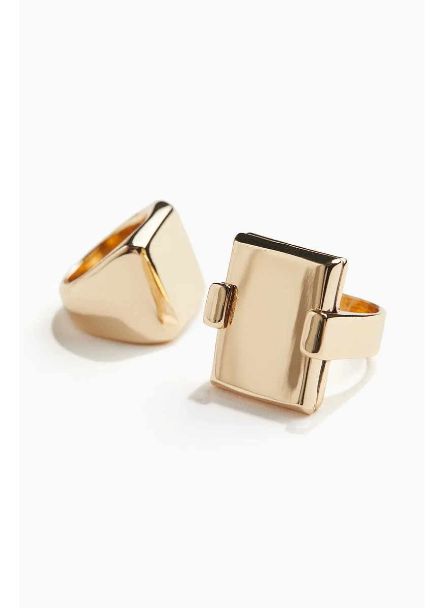 اتش اند ام 2-Pack Signet Rings