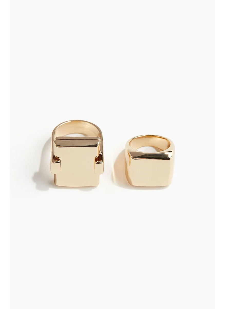 اتش اند ام 2-Pack Signet Rings