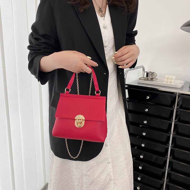 2022 Fashion Women'S Handbag Crocodile Pattern Shoulder Crossbody Bag Chain Lock Small Bag - Image 5