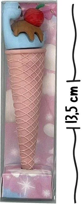 Kağıt Gemi Dükkan Brown Color Flamingo Cone Eraser
