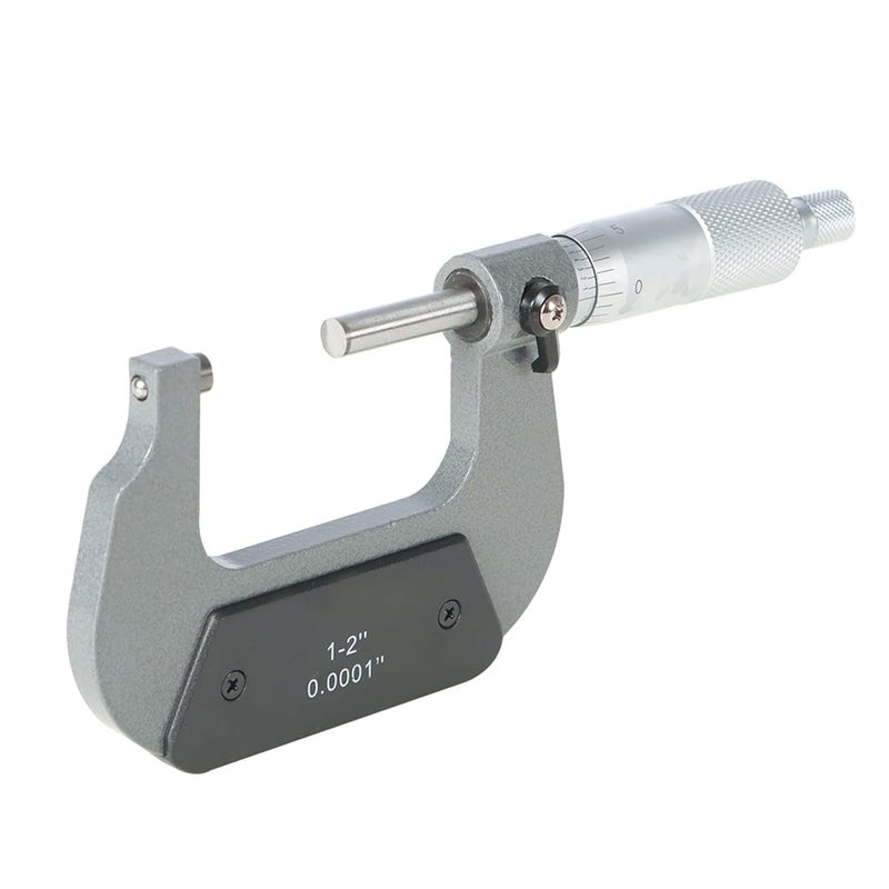 findmall 1-2" Outside Micrometer 0.0001" Carbide Tipped 1-2 Inch Micrometer Machinist Tool - Image 3