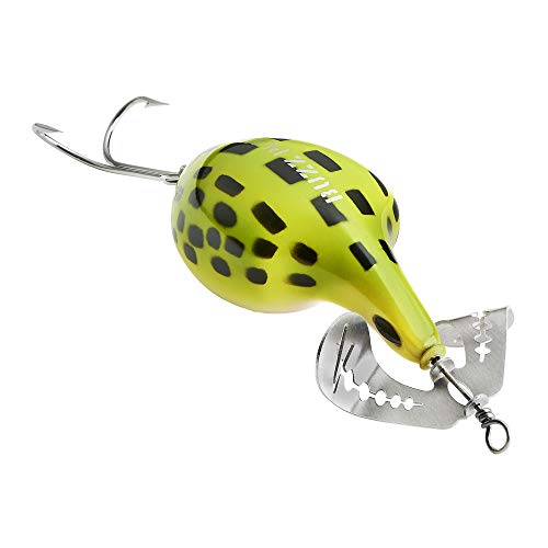 Arbogast Buzz Plug, Floating Buzzbait Fishing Lure, Freshwater Fishing Lures for Bass Catching, Frog White Belly, Junior, 2 3/8 in, 5/8 oz - Image 2