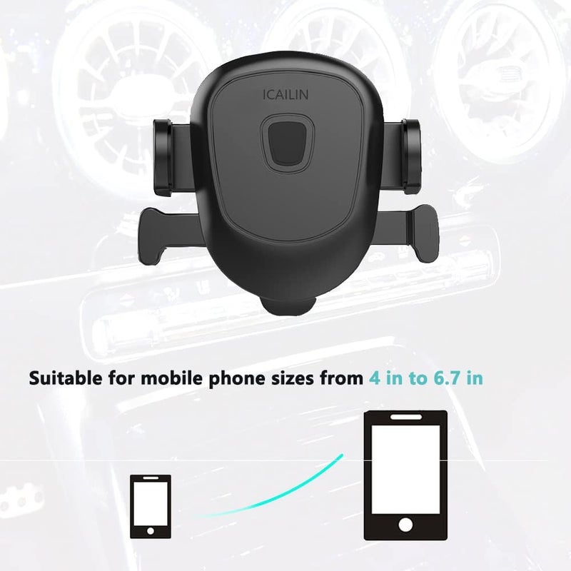 ICAILIN Car Phone Holder for Smartphones - Compatible with Major Car Brands - Image 4