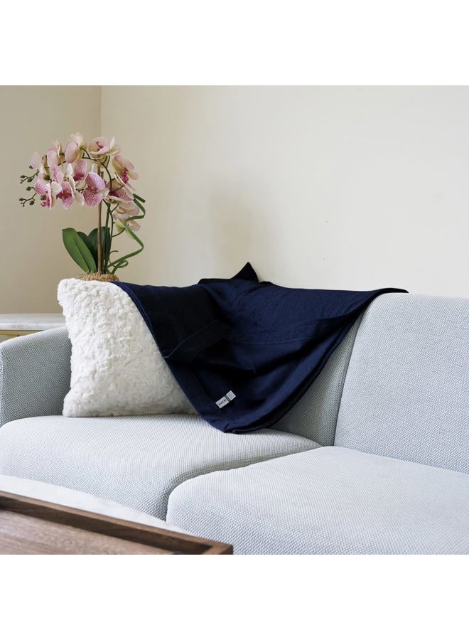 Gildan Heavy Blend Fleece Blanket, Style G18900, Navy, 50" x 60" - Image 5