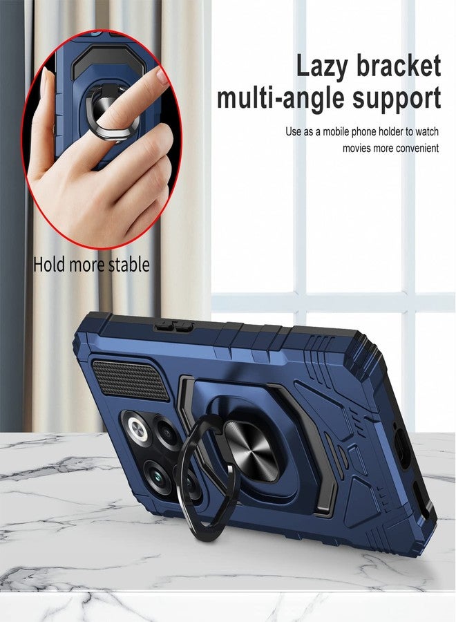 Ailiber for OnePlus 10T 5G Case, One Plus 10T 5G Phone Case with Screen Protector, Ring Kickstand for Magnetic Car Mount, Military Grade, Heavy Duty Shockproof Protective Hard Cover for One + 10T-Blue - Image 2