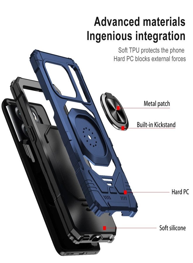 Ailiber for OnePlus 10T 5G Case, One Plus 10T 5G Phone Case with Screen Protector, Ring Kickstand for Magnetic Car Mount, Military Grade, Heavy Duty Shockproof Protective Hard Cover for One + 10T-Blue - Image 3