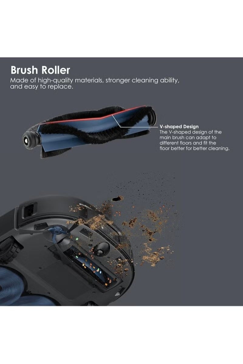 17PCS Spare Parts Compatible with eufy X10 Pro Omni Robot Vacuums Replacement Parts,X10 Pro Omni Accessories,4pcs Dust Bags, 4pcs Washable Vacuum Mop Cloths, 4pcs Side Brushes, 4pcs HEPA Filters, 1pcs Main Brush - Image 5