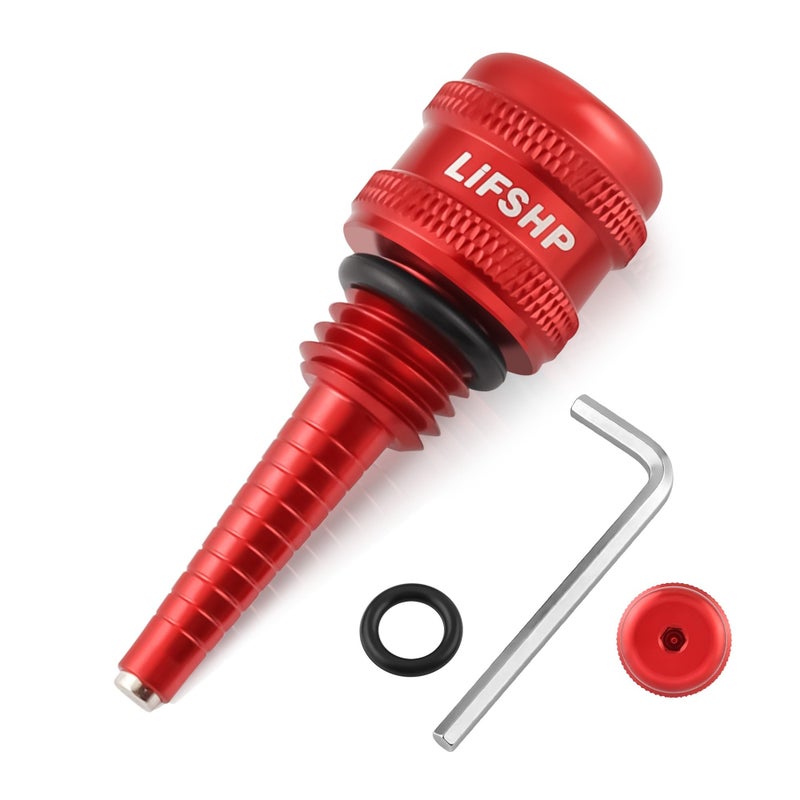 Lifshp Aluminum Alloy Generator Magnetic Oil Dipstick  For Wen 55201 Predator 212Cc 196Cc Yamaha Coleman Westinghouse Champion Ai Power Generac Pulsar And Small Inverter Generator-Red - Image 1