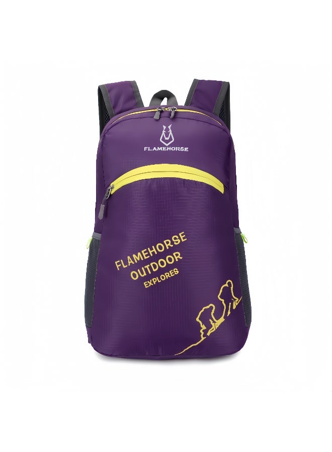 فليم هورس حقيبة ظهر رياضية جديدة قابلة للطي، حقيبة خارجية خفيفة الوزن، حقيبة ظهر قابلة للطي مقاومة للماء - Image 1