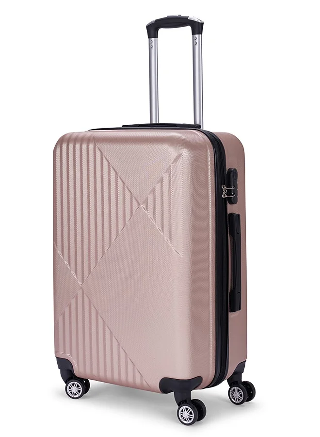 LIMRA A travel bag set consisting of 3 luggage bags Gold