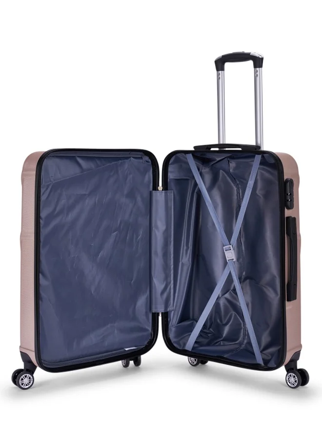 LIMRA A travel bag set consisting of 3 luggage bags Gold