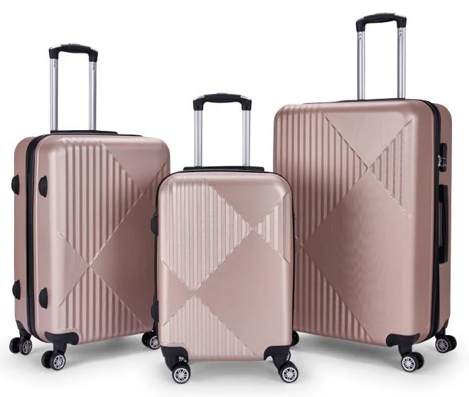 LIMRA A travel bag set consisting of 3 luggage bags Gold