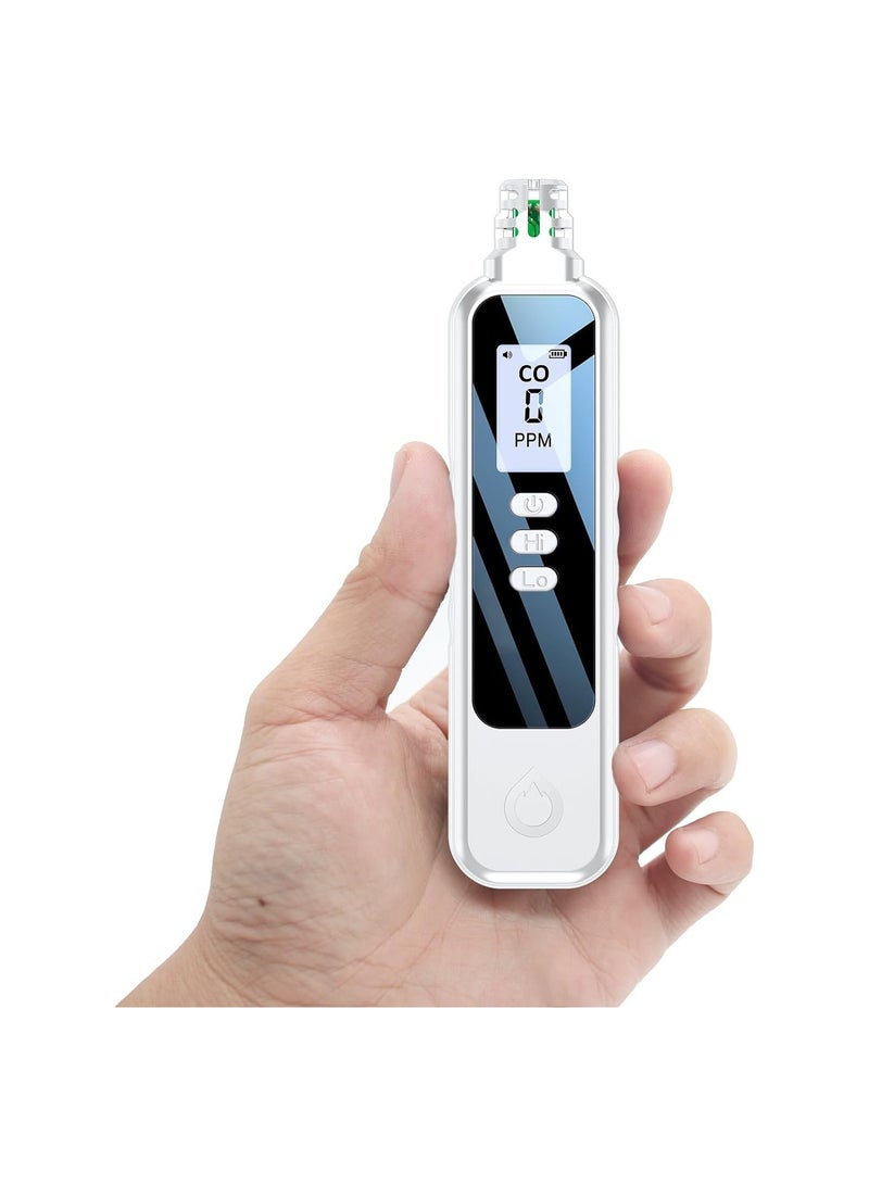 Zikra Portable Carbon Monoxide Detector, Mini Travel CO Alarm, 0-1000PPM Detection Range, CO Air Quality Monitor, CO Monitor Alarm Air Quality Monitor for Home/Travel, Professional-Grade CO Gas Tester - Image 1