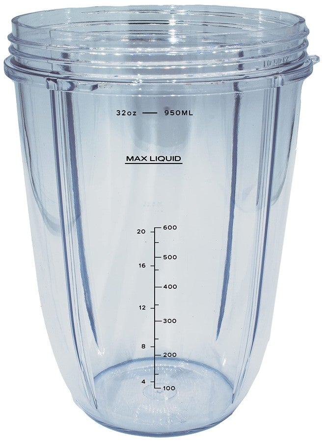 Blendin 32 Ounce Colossal Cup Jar with Flip Top To-Go Lid Bundle, Compatible with Nutribullet 600W, 900W, NB-101B, NB-101S, NB-201, NBR-0601, NBR-1201, NB9-1301, 900 Pro Series Blenders - Image 5
