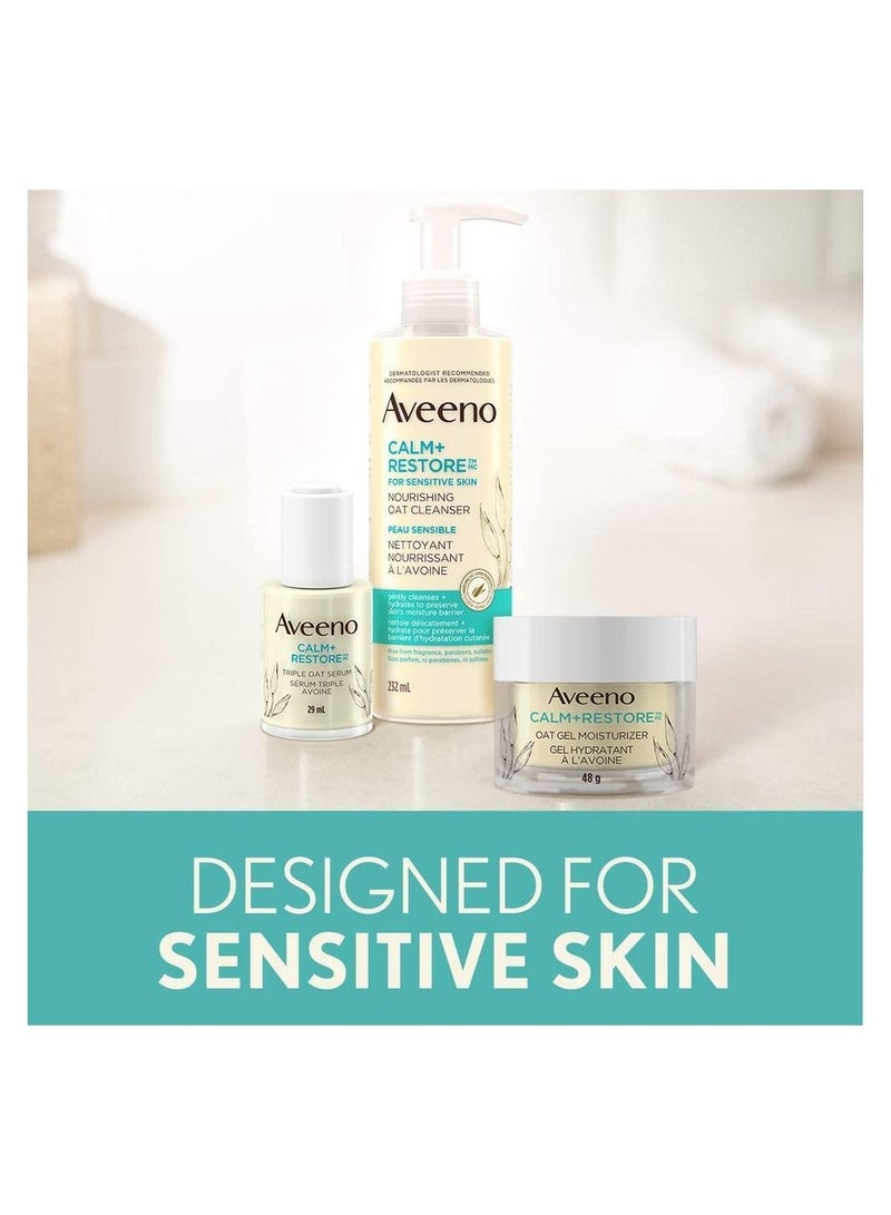 Aveeno Aveeno Calm + Restore Nourishing Oat Facial Cleanser for Sensitive Skin 232ml  - Image 2