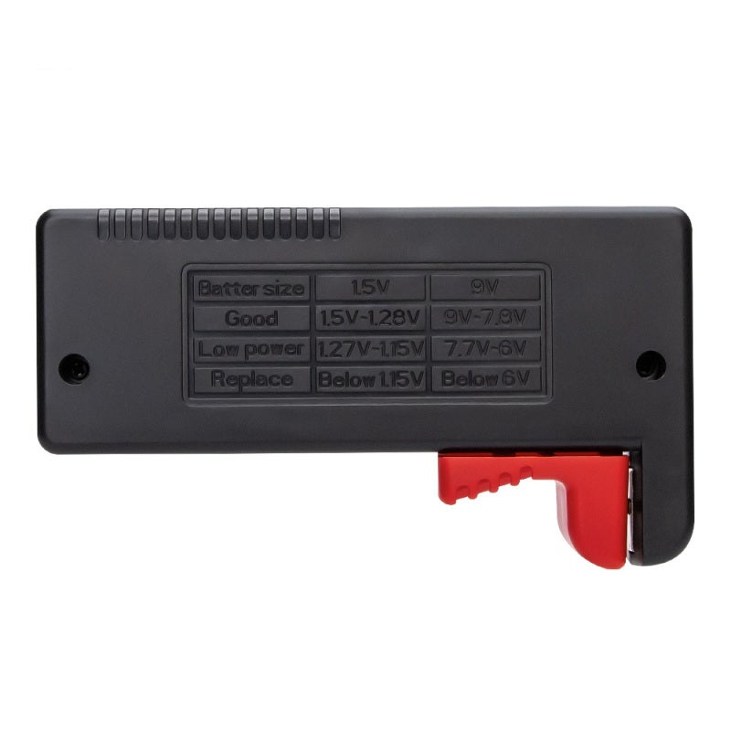 Battery Tester Black Mini Compact Portable Easy-to-Operate - Quick Capacity Test No Battery Required Battery Checker for 1.2~4.8V AA AAA D C 6F22 18650 CR2032 LR44 Batteries - Image 3