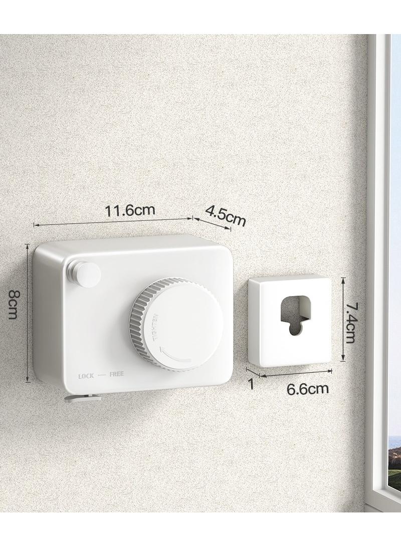 Invisible Clothes Drying Rope Indoor Non Perforated Bathroom Invisible Telescopic Balcony Steel Wire Rope Rack Can Be Extended To 428cm - Image 1