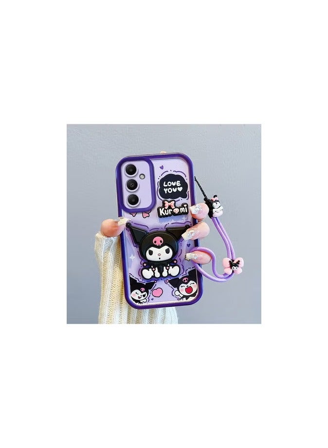 general Kuromi Case Compatible with Samsung A16 Flexible TPU Silicone Case Bumper with Reinforced Shock Absorption Protective Cover