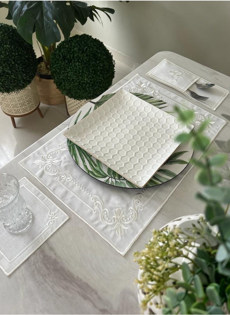 3 Pieces Linen Dining Table Runner Set - pzsku/Z654F95094DA7AE17B5EBZ/45/_/1702648188/030eb1c5-d000-474c-b8a6-0aed66e154ee