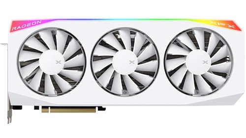 XFX Mercury AMD Radeon RX 9070XT OC Magnetic Air White Edition with RGB 16GB GDDR6 HDMI 3xDP RDNA 4 RX97TMARGW9 Graphics Card Compatible with Desktop PCs - Image 3