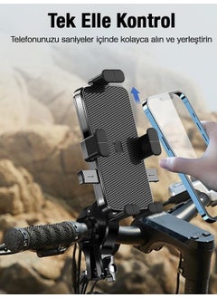 Polhammobile Polham Automatic Lock System Non-Shaking Non-Falling Handlebar Compatible Bicycle, Motorcycle Phone Holder  - Image 3