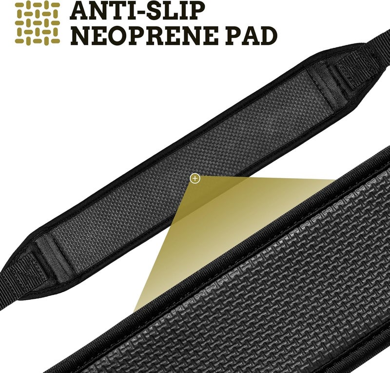EZshoot Two Point Sling with Swivels, Comfortable Neoprene Padded, Length Adjustable Shoulder Strap for Outdoors - Image 4