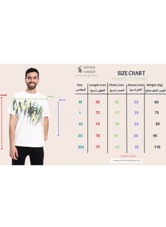 WHITE RABBIT Printed Regular Fit Slip On T-Shirt - White, Yellow & Green  - Image 5