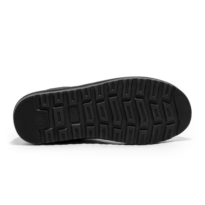 Bruno Marc Men's Winter Snow Boots, Suede Upper, Warm Plush Lining, Anti-Slip Lightweight Outsole, Easy Slip-On Chelsea Design, Daily Wear, Outdoor Walking, Size 9.5,Black,SBSB2403M - Image 5