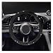 KPFILEH Bling Car Steering Wheel Cover 15 Crystal Rhinestone AntiSlip Auto Steering Wheel Protector Soft Breathable Vehicle Interior Decorative Protector Accessories for Most CarsBlack - Image 2