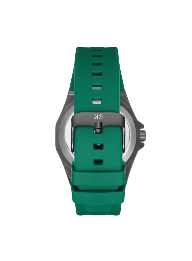 KENNETH SCOTT Men's Silicone Automatic Watch K25301-XSHB - 44.3x54 mm