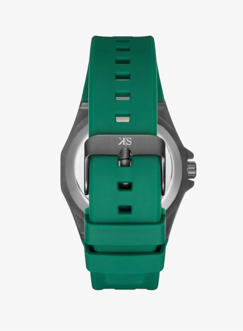 Kenneth Scott  Men's Silicone Automatic Watch K25301-XSHB - 44.3x54 mm for Men | Best Price UAE