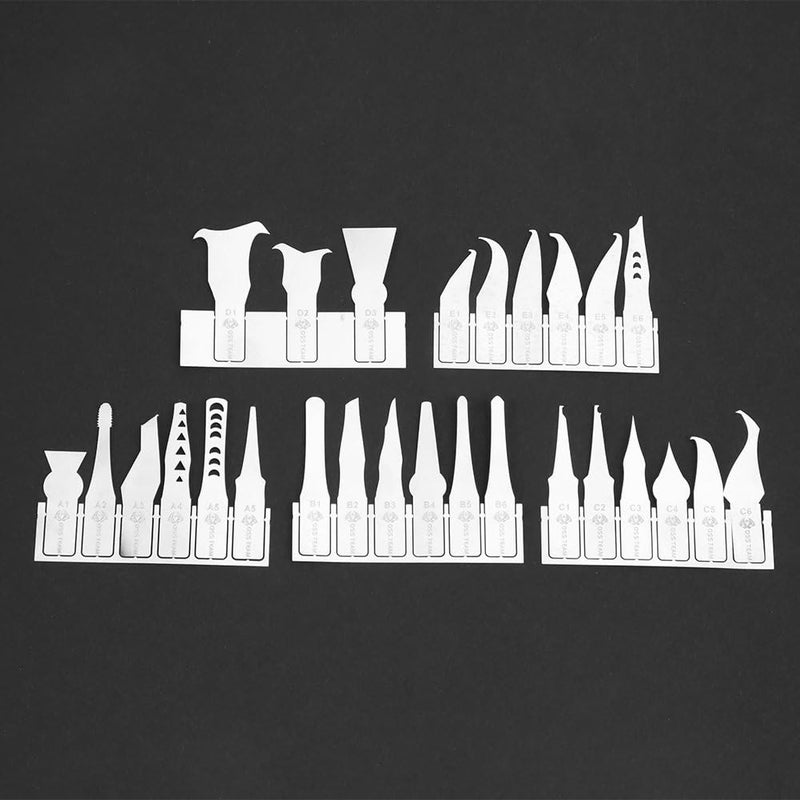 Wal front BGA Chip Repair Blade Set, IC Chip Repair Thin Blade Tool CPU Remover Circuit Board Motherboard Repair Knife with 27 Blades and 1 Handle - Image 5