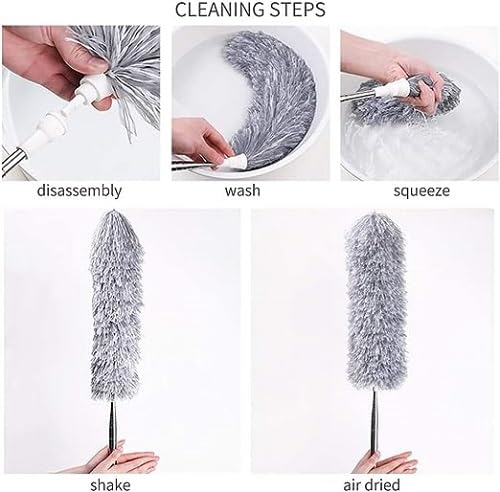 ZUNBELLA Microfiber Duster for Home CleaningWall Cleaning mop with Long HandleCeiling Fan Cleaner and DusterHome ProductsMicrofiber DusterFan Ceiling HandleWall Cleaner Brush Long Handle 45842 - Image 4