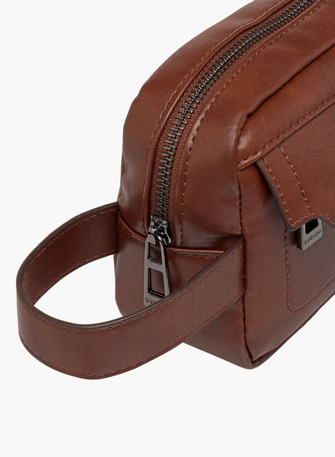 دوتشيني Solid Pouch with Zip Closure