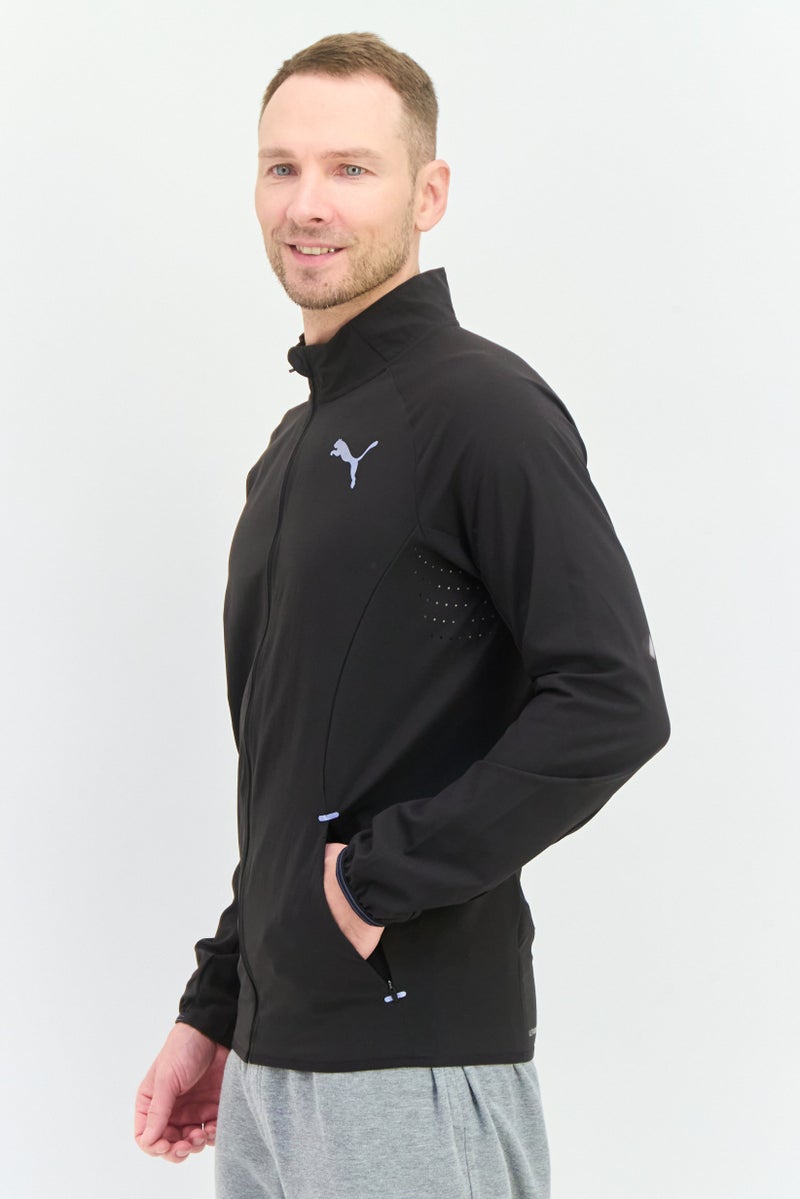 PUMA Men Sportswear Fit Long Sleeve Running Jacket, Black - Image 2