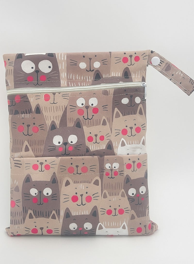 Waterproof Wet Dry Diaper Bag Reusable Travel Pouch for Baby Cloth Diapers - Image 1