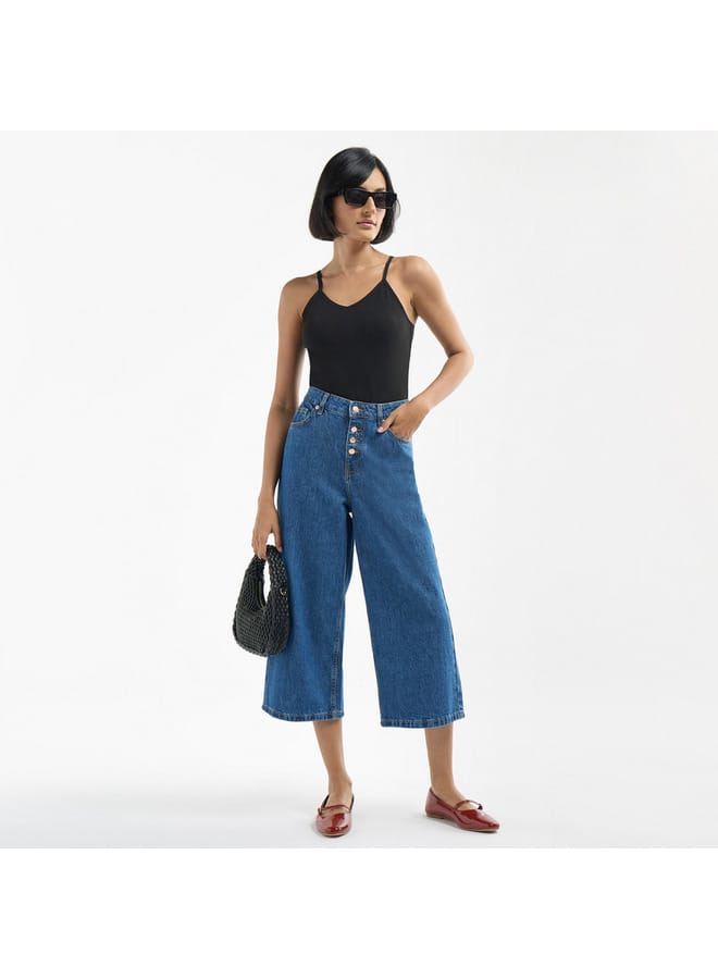 Splash FAV Ribbed Sleeveless Bodysuit with V-neck  - Image 2