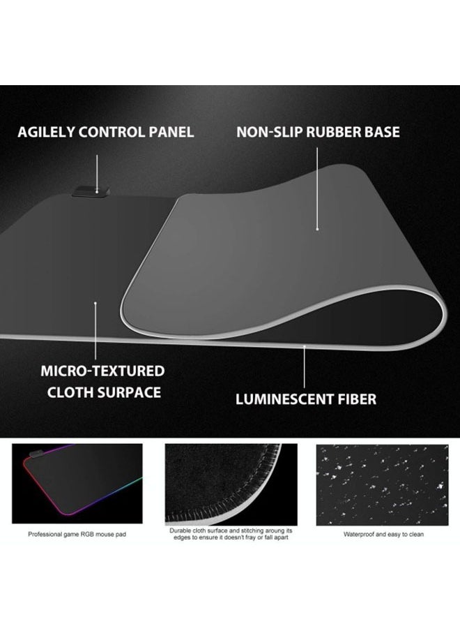 Generic SIZE-XL RGB Gaming keyboard Mouse Pad  - Image 2