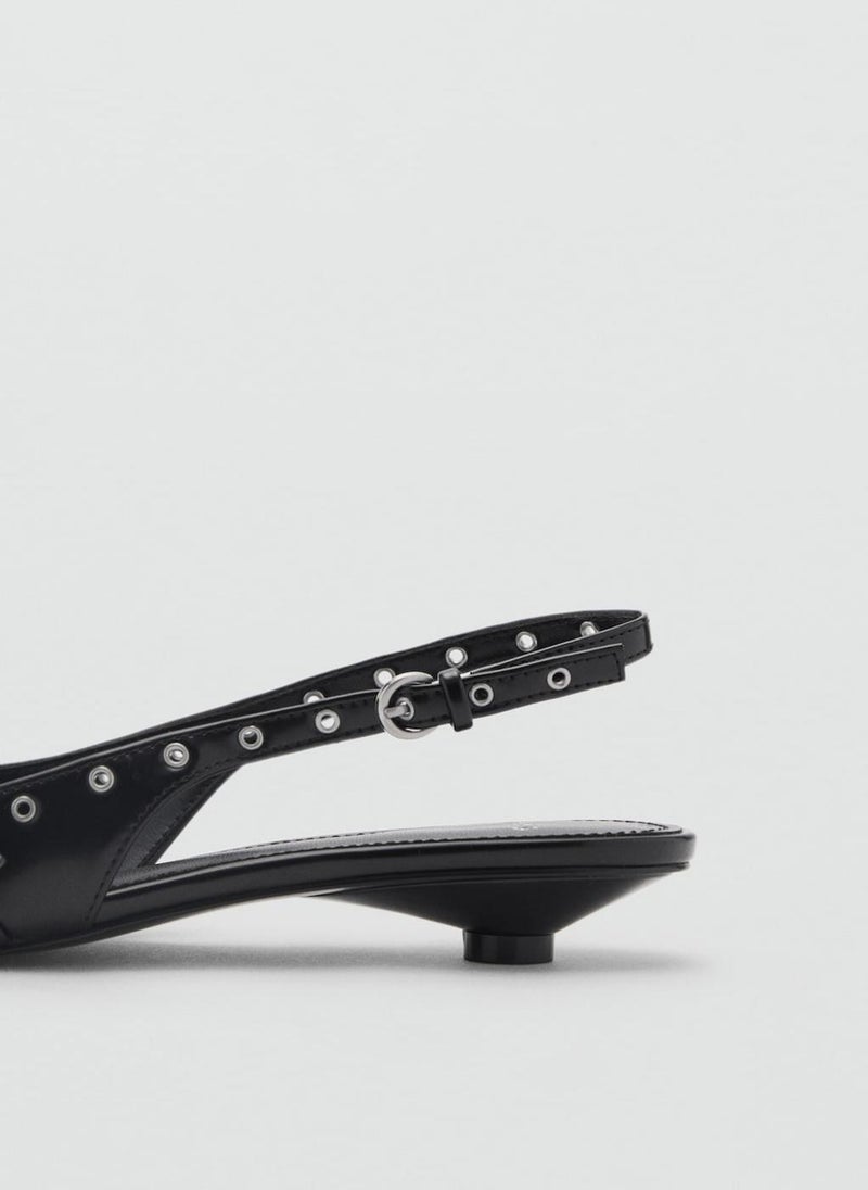 MANGO Die-Cut Kitten Shoes  - Image 3