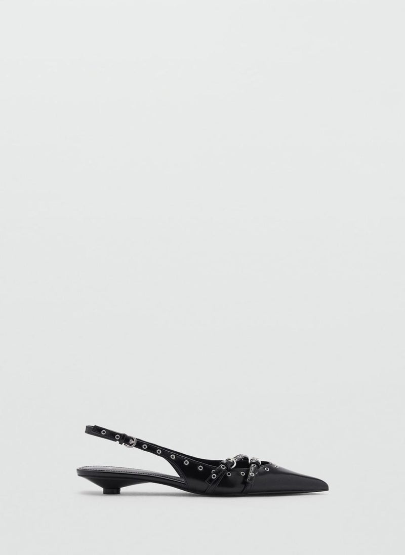 MANGO Die-Cut Kitten Shoes  - Image 1