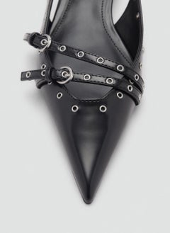 MANGO Die-Cut Kitten Shoes  - Image 4