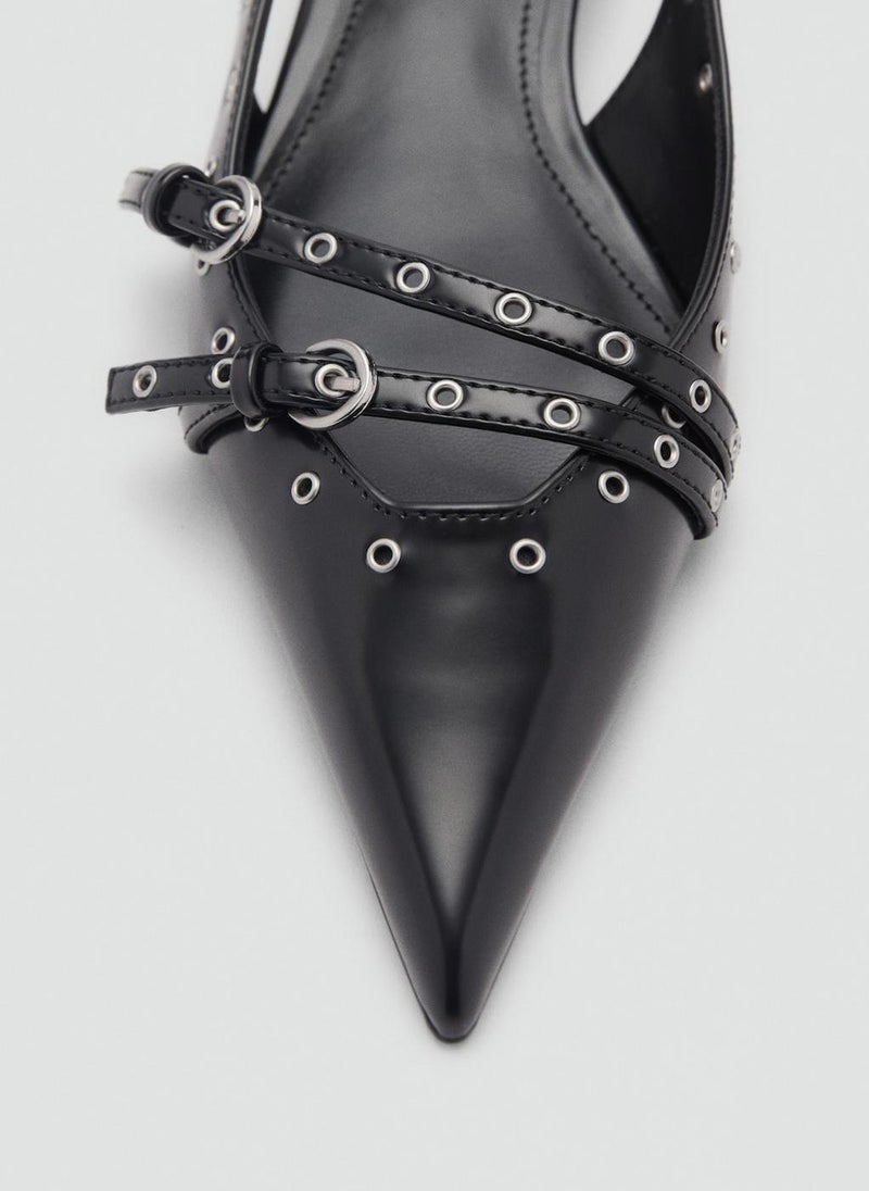 MANGO Die-Cut Kitten Shoes  - Image 4