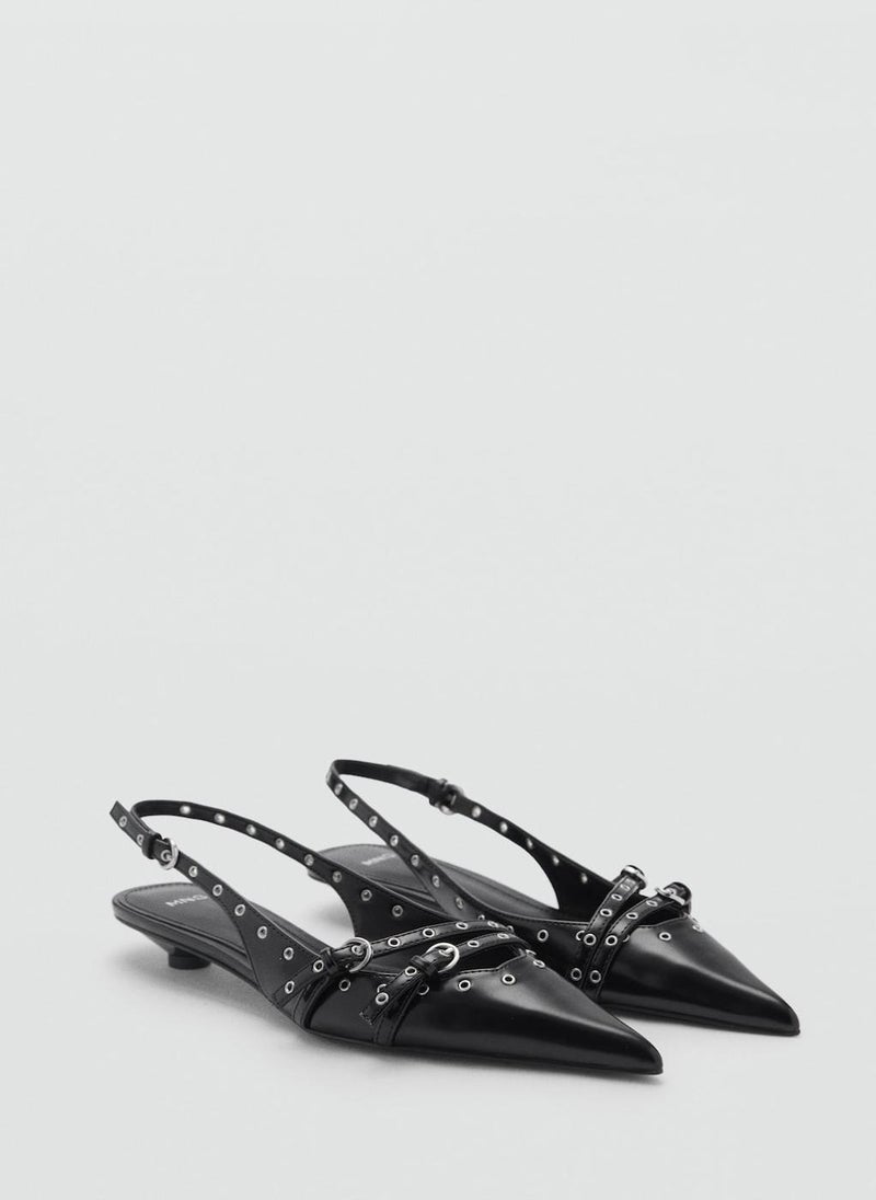 MANGO Die-Cut Kitten Shoes  - Image 2